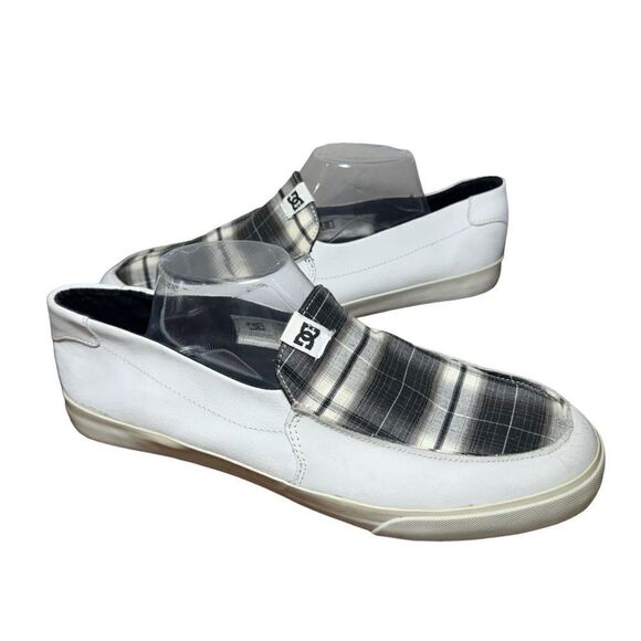 Mens DC slip on shoes size 12 white - Picture 3 of 5